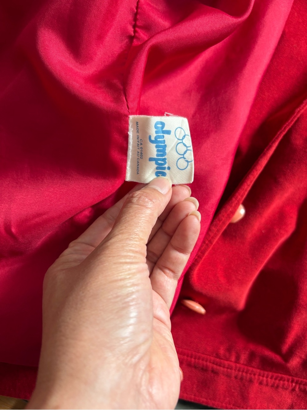 Women's Red Button-Front Jacket - Picture 8 of 9